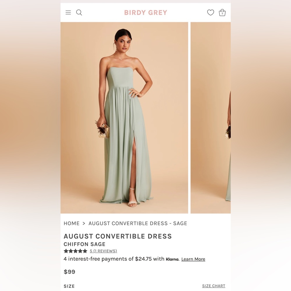 Birdy Grey August Convertible Dress Sage